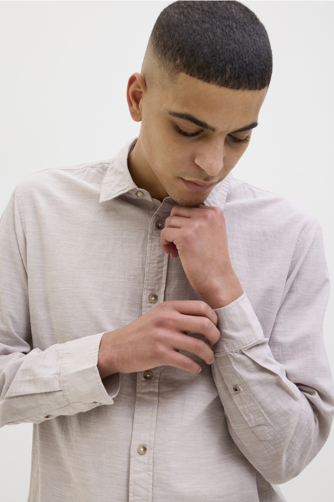 JJESUMMER SHIRT LS SN 12269315 CROCKERY